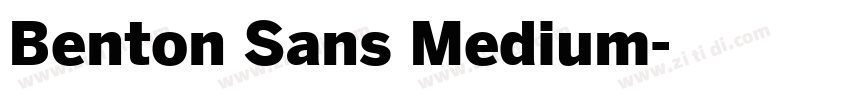 Benton Sans Medium字体转换